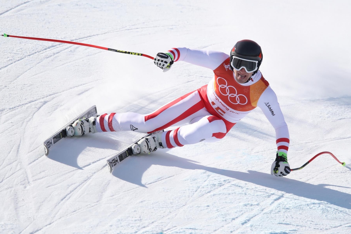 PYEONGCHANG,SOUTH KOREA,16.FEB.18 - OLYMPICS, ALPINE SKIING - Olympic Winter Games PyeongChang 2018, Super G, men. Image shows Matthias Mayer (AUT). Photo: GEPA pictures/ Andreas Pranter